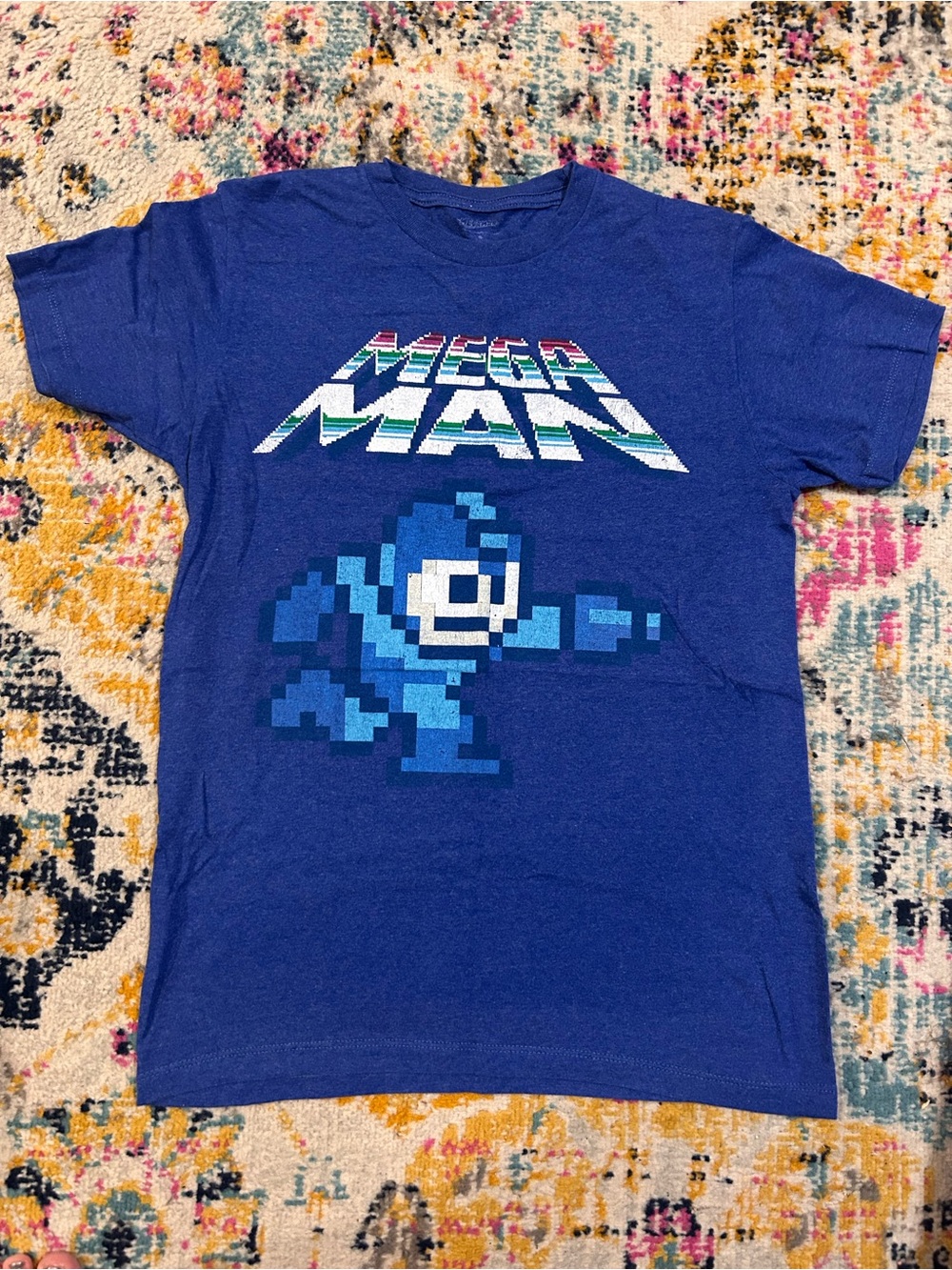 Pixel Graphic Tee - Blue Men's Shirt